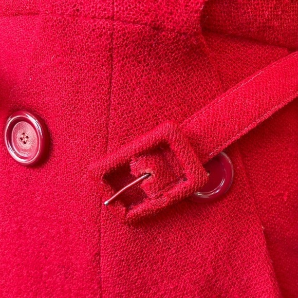 VINTAGE Bernard’s Spokane Red Dress - Picture 5 of 6